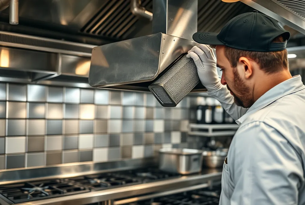 Desengrase de una campana industrial en Ávila